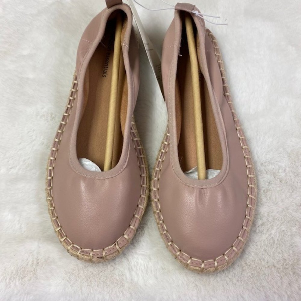 Amazon‎ Essentials Women's Espadrille Ballet Flat, size 6.5 NEW